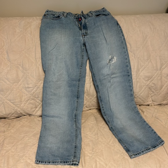 Ralph Lauren distressed, bootcut jeans. 10p - Picture 2 of 6
